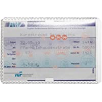 Durable 213619 - Fundas flexibles para carnets (10 unidades- tamaño 54 x 86 mm)- transparente